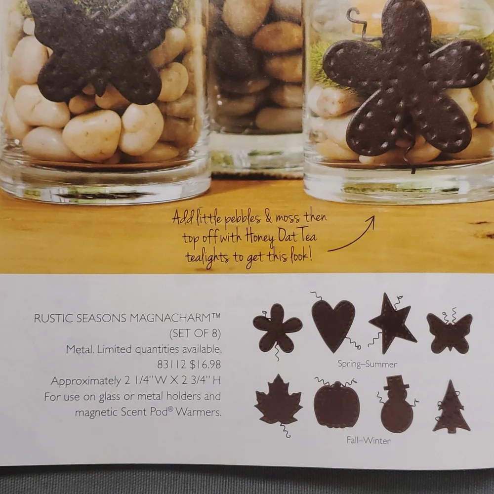 Rustic seasons‎ magnacharms from Gold Canyon, set of 8
